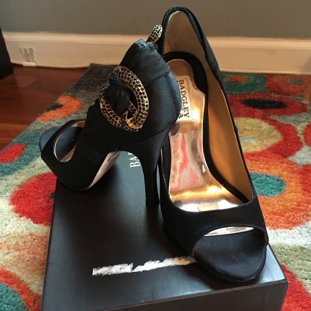 Re-Posh - Badgley Mischka 4.75 in peep-toe heels